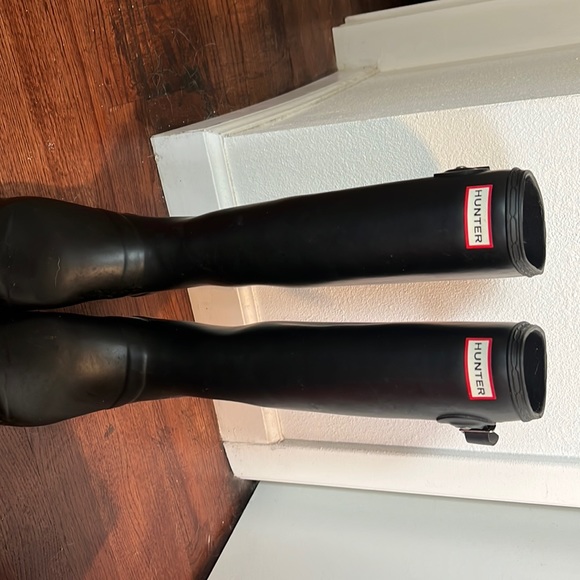 Hunter Original tour black tall rain boots - Picture 2 of 3
